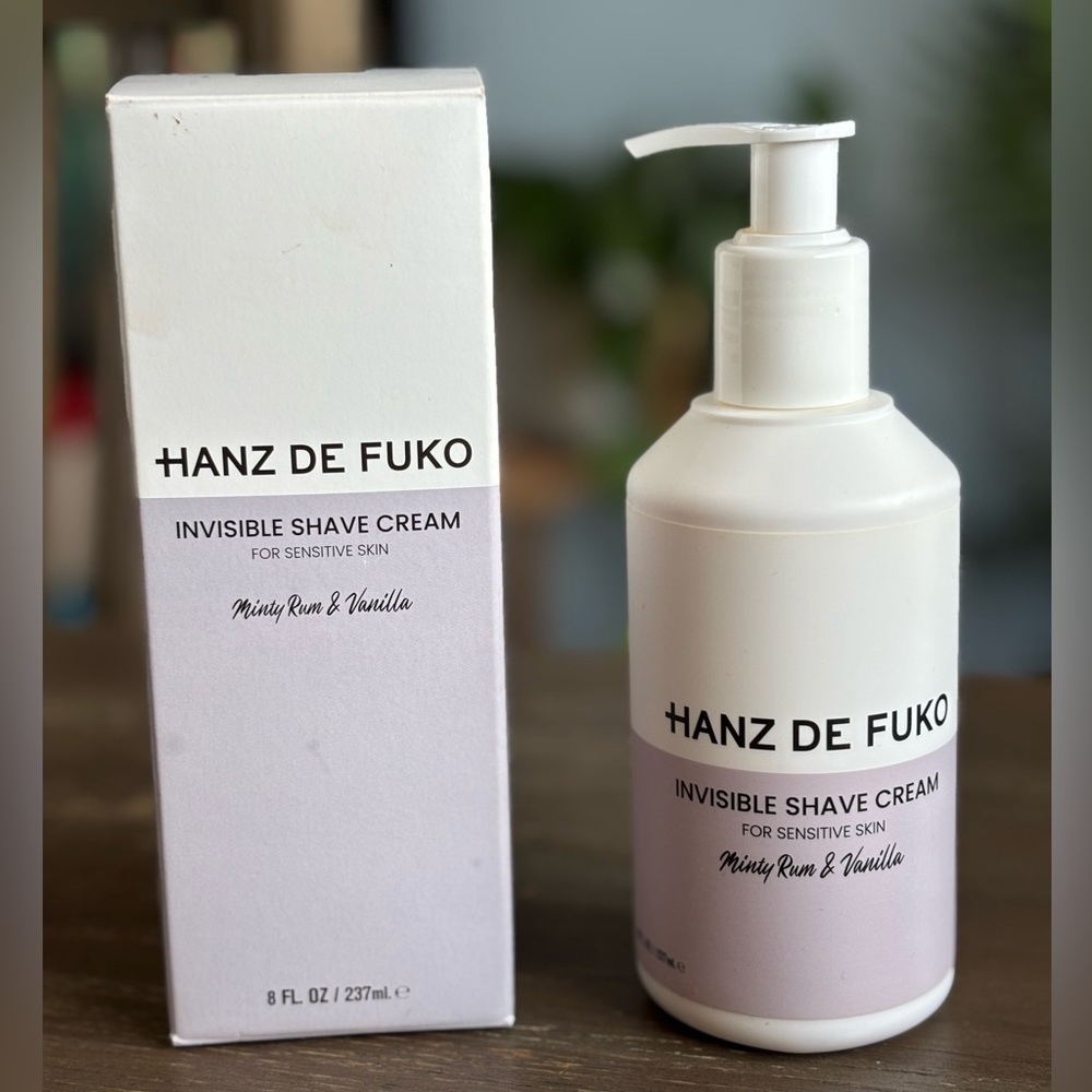 Brand new Hanz de Fuko Invisible Shave Cream Sensitive Skin